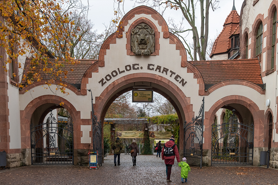 The Leipzig Zoo Entrance